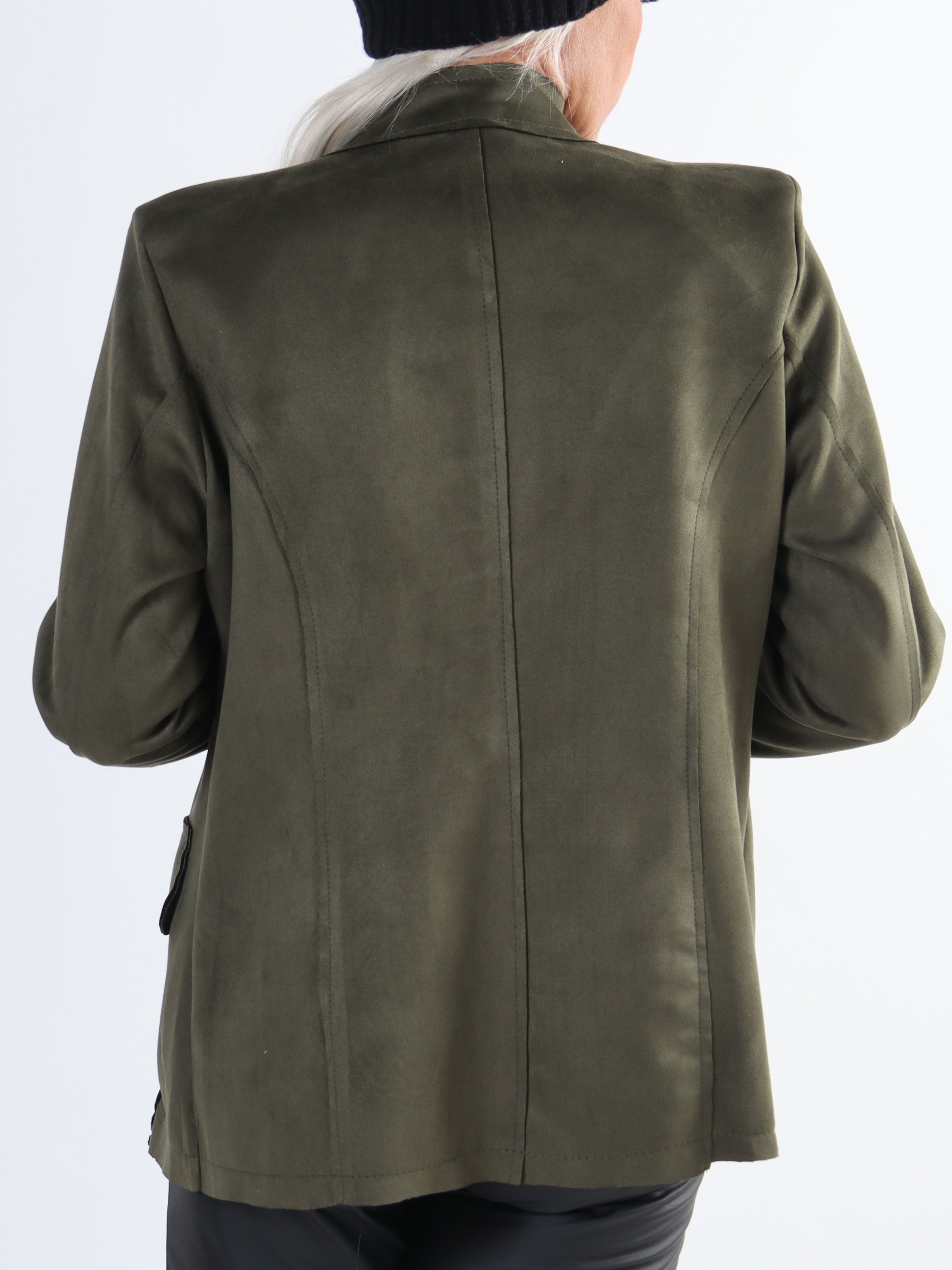 Larissa - Fin kavaj i mockaimitation med knappar